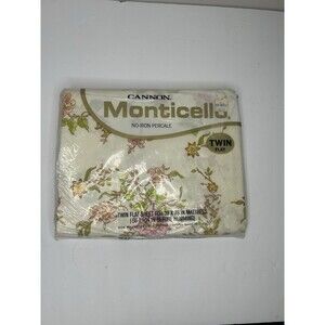 Vintage Cannon Monticello Twin Flat Sheet
